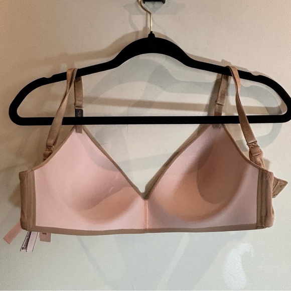 LA VIE EN ROSE SZ 32 DD No Underwire Padded Adjustable Straps Back Beige Bra - Picture 4 of 7